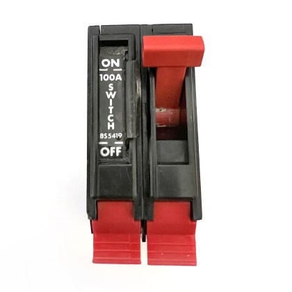 Square D QOI-100M Brown 100A 100 Amp 2 Double Pole Isolator Main Switch Disconnector
